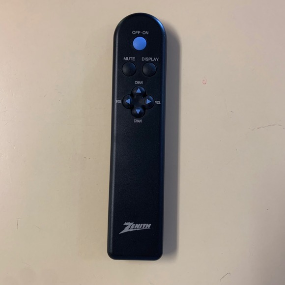 Zenith Other - Zenith Vintage TV Remote Control OEM Black Slim‎ 7-Button Retro Untested